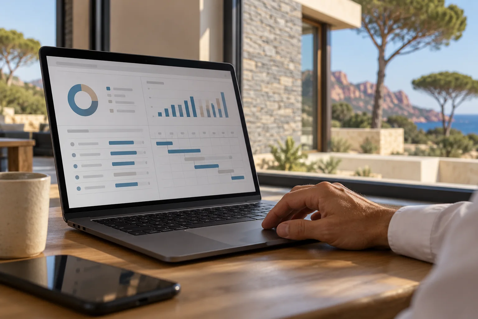 Illustration : Monitoring costs on a computer